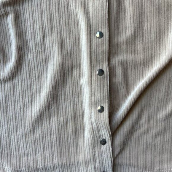 PAC Sun Cream Robbed Crop Sweater Button Down Size Small - Picture 3 of 3